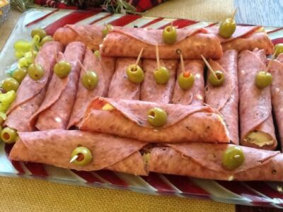 Cream Cheese and Peperoncini Roll-Ups Recipe Image